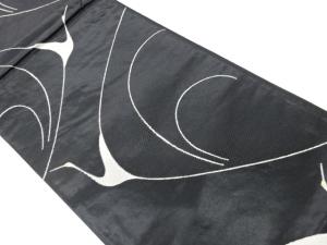 抽象鶴模様織出し袋帯